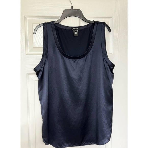 LAFAYETTE 148 New York Perla Luxe Reversible 100% Silk Charmeuse Blouse/… - Picture 8 of 14